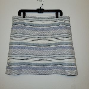 ANN TAYLOR LOFT Women's Stripted Skirt Size 14